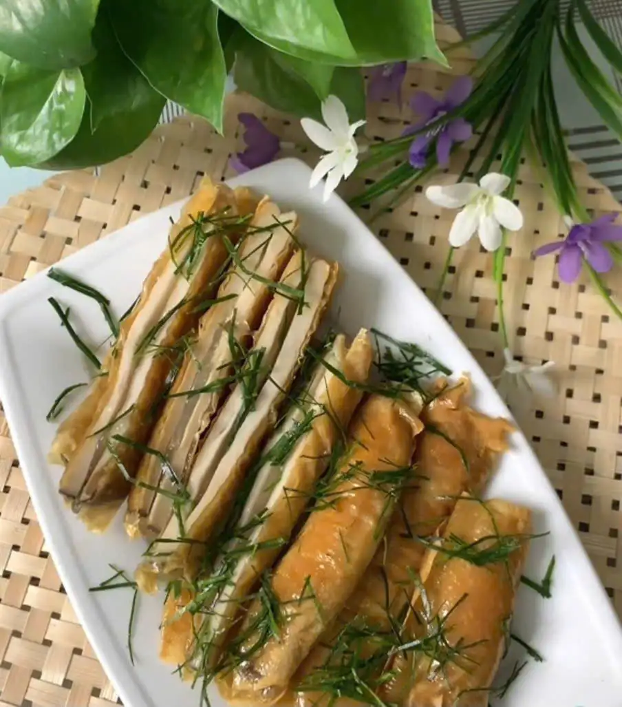 Phù trúc hấp lá chanh